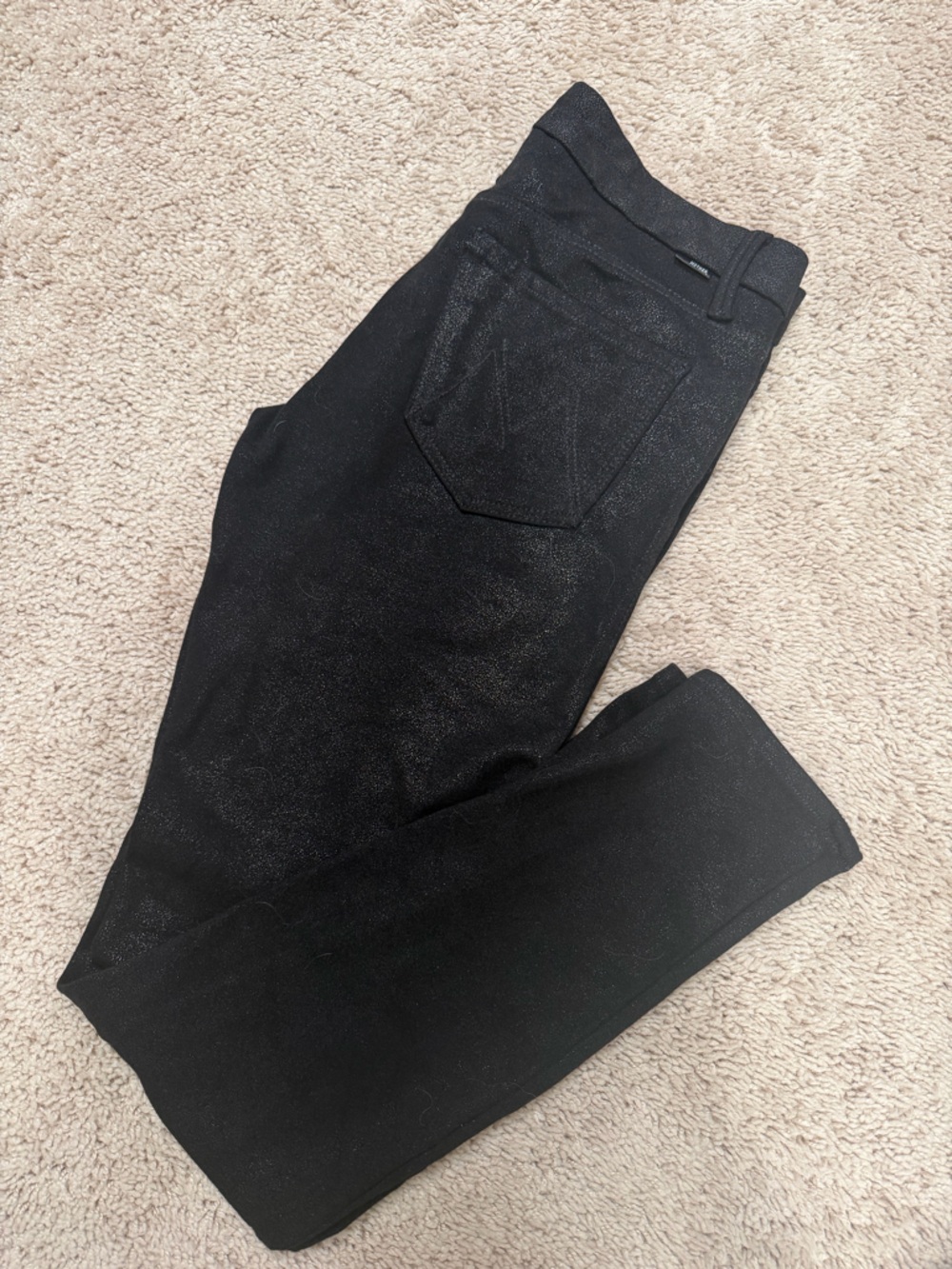 MOTHER Black Shimmery Jeans